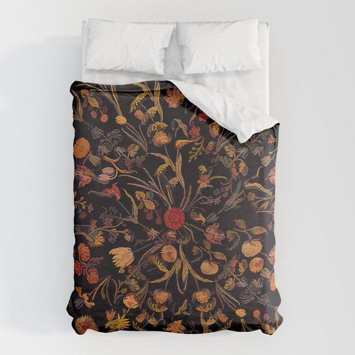 Exotic Midnight Floral Garden Duvet Cover Gallery Image 6