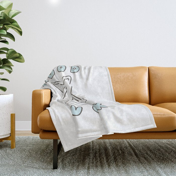 Finger Crossed, Good Luck Throw Blanket Gallery Image 1