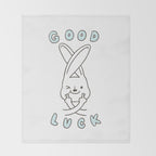 Finger Crossed, Good Luck Throw Blanket Gallery Image 2