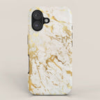 Gold marble iPhone Case Gallery Image 1