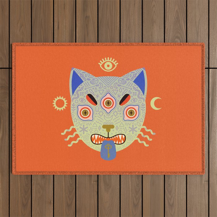 Mystic Cat Outdoor Rug Gallery Image 1