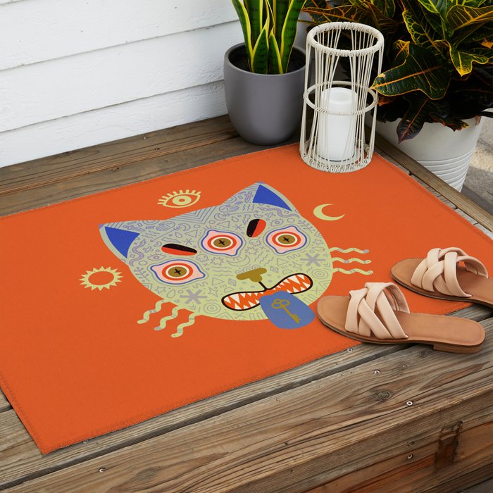 Mystic Cat Outdoor Rug Gallery Image 2