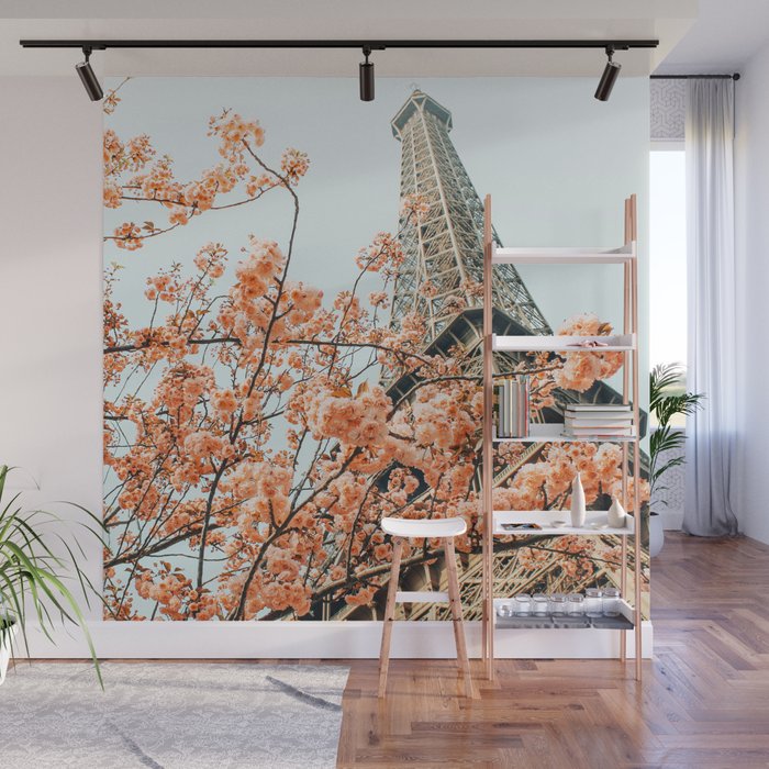 Paris in Spring | Travel Photography Eifel Tower | Wonder Building Architecture Love Wall Mural Gallery Image 1