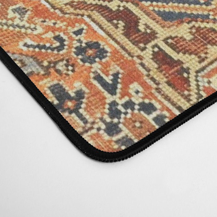 N198 - Vintage Heritage Traditional Golden Berber Moroccan Style Desk Mat Gallery Image 4