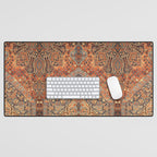 N198 - Vintage Heritage Traditional Golden Berber Moroccan Style Desk Mat Gallery Image 1