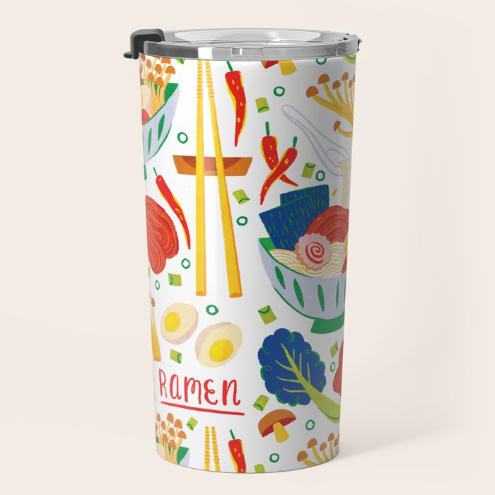 Ramen Noodles Travel Mug Gallery Image 3