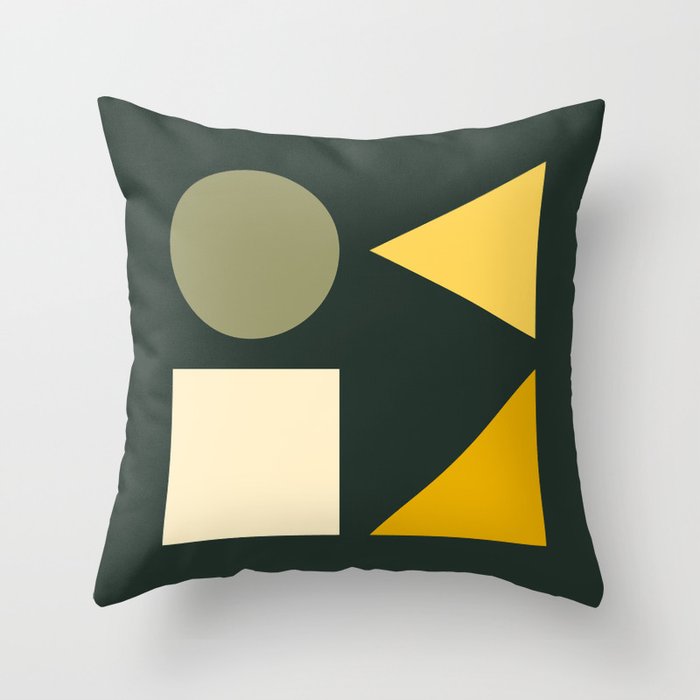 Modern Geometric 83A Throw Pillow Gallery Image 1