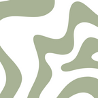 Liquid Swirl Retro Abstract Pattern in White and Sage Coffee Mug Gallery Image 2