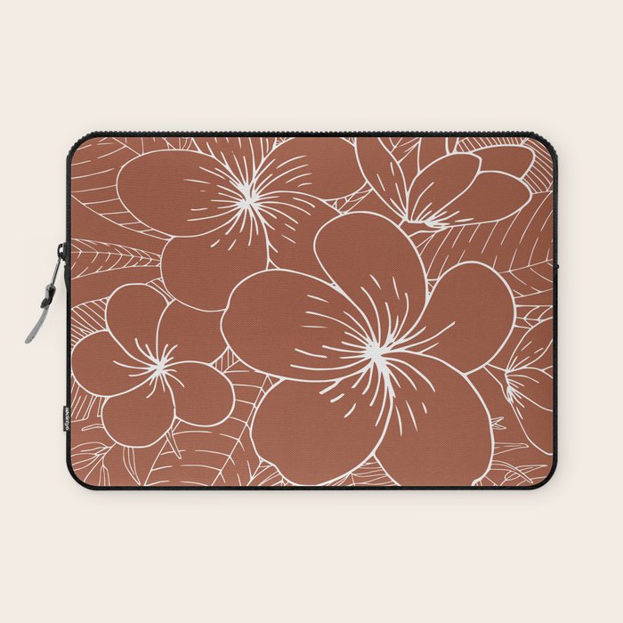 Tropical, Hibiscus, Floral Prints, Boho Wall Art Laptop Sleeve Gallery Image 1