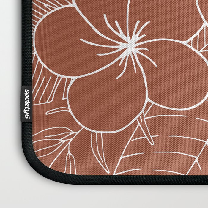 Tropical, Hibiscus, Floral Prints, Boho Wall Art Laptop Sleeve Gallery Image 3