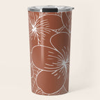 Tropical, Hibiscus, Floral Prints, Boho Wall Art Travel Mug Gallery Image 1