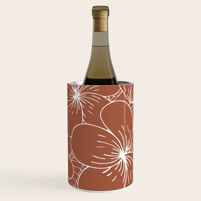 Tropical, Hibiscus, Floral Prints, Boho Wall Art Wine Chiller Gallery Image 1