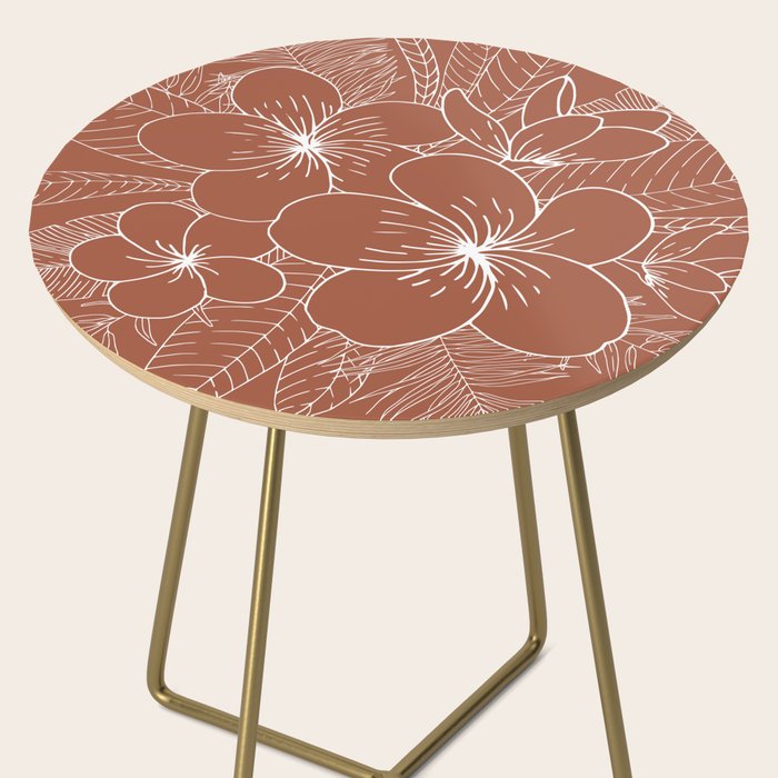 Tropical, Hibiscus, Floral Prints, Boho Wall Art Side Table Gallery Image 2