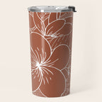 Tropical, Hibiscus, Floral Prints, Boho Wall Art Travel Mug Gallery Image 2