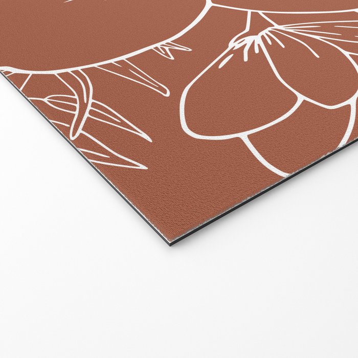 Tropical, Hibiscus, Floral Prints, Boho Wall Art Welcome Mat Gallery Image 2