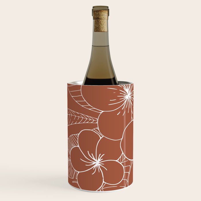 Tropical, Hibiscus, Floral Prints, Boho Wall Art Wine Chiller Gallery Image 2