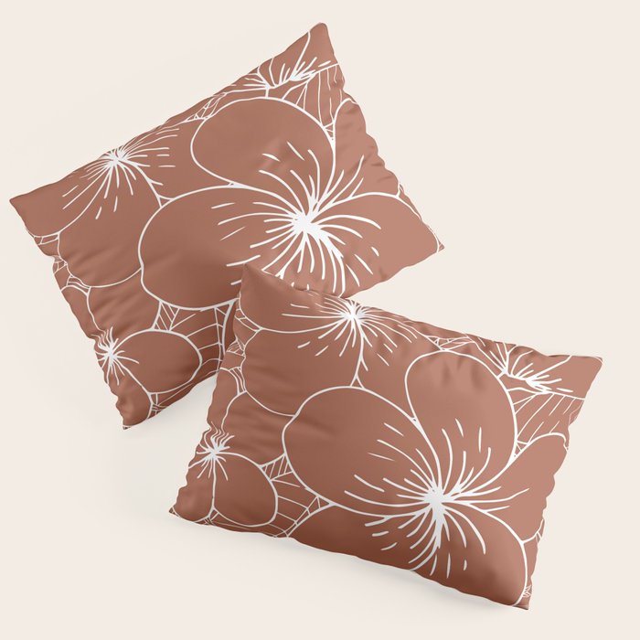 Tropical, Hibiscus, Floral Prints, Boho Wall Art Pillow Sham Gallery Image 3