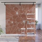 Tropical, Hibiscus, Floral Prints, Boho Wall Art Wall Mural Gallery Image 1