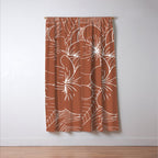 Tropical, Hibiscus, Floral Prints, Boho Wall Art Window Curtain Gallery Image 3