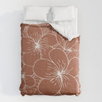 Tropical, Hibiscus, Floral Prints, Boho Wall Art Comforter Gallery Image 6