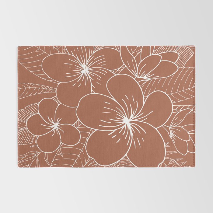 Tropical, Hibiscus, Floral Prints, Boho Wall Art Rug Gallery Image 2