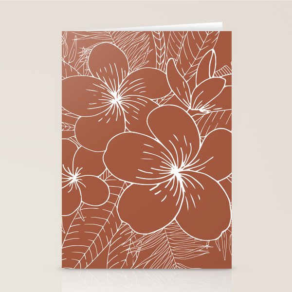 Tropical, Hibiscus, Floral Prints, Boho Wall Art Stationery Card Gallery Image 2
