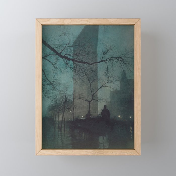 The Flatiron building New York twilight blue dreamscape photograph by Edward Steichen Mini Art Print Gallery Image 1