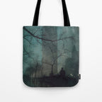 The Flatiron building New York twilight blue dreamscape photograph by Edward Steichen Tote Bag Gallery Image 1