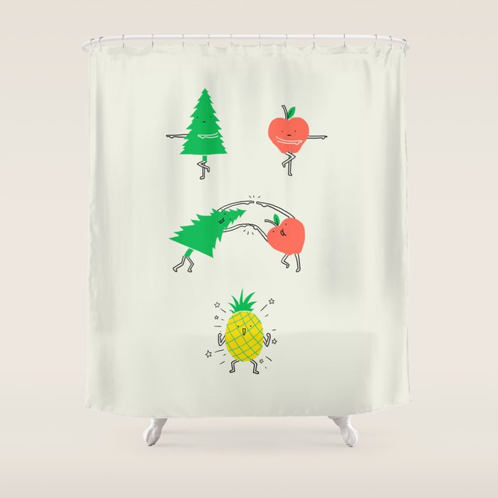 Pineapple Shower Curtain Gallery Image 1