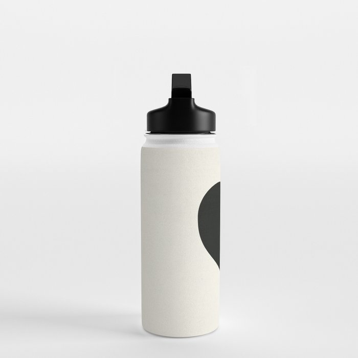 Black Heart Water Bottle Gallery Image 3