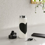 Black Heart Water Bottle Gallery Image 4