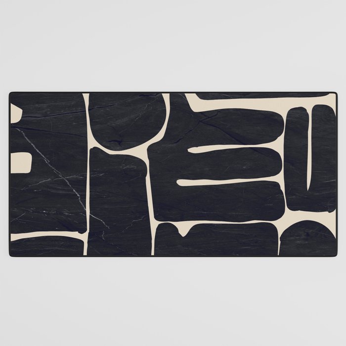 Modern Abstract Minimal Shapes 162 Desk Mat Gallery Image 3