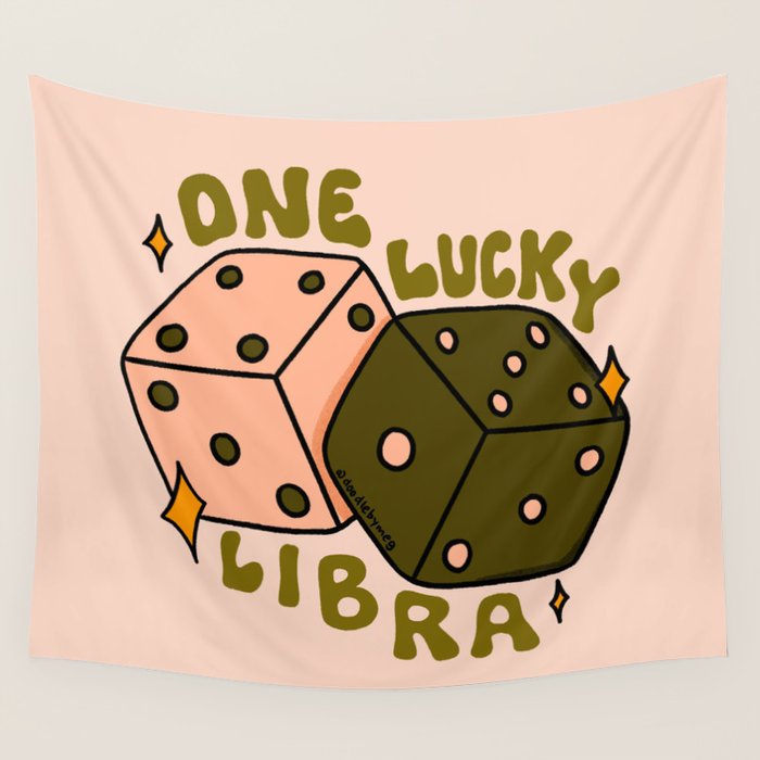 One Lucky Libra Wall Tapestry Gallery Image 4