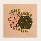 One Lucky Libra Wood Wall Art Gallery Image 1