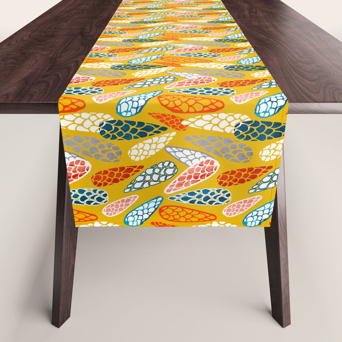 Colored Cone pattern Table Runner Gallery Image 1