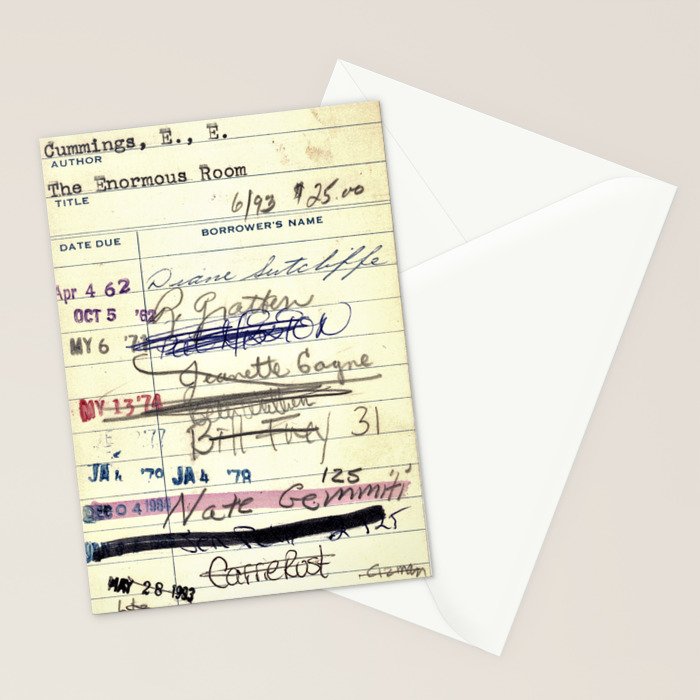 Library Card 828 The Enormous Room Stationery Card Gallery Image 2
