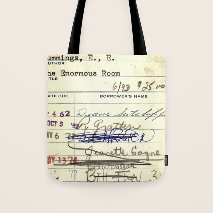 Library Card 828 The Enormous Room Tote Bag Gallery Image 1