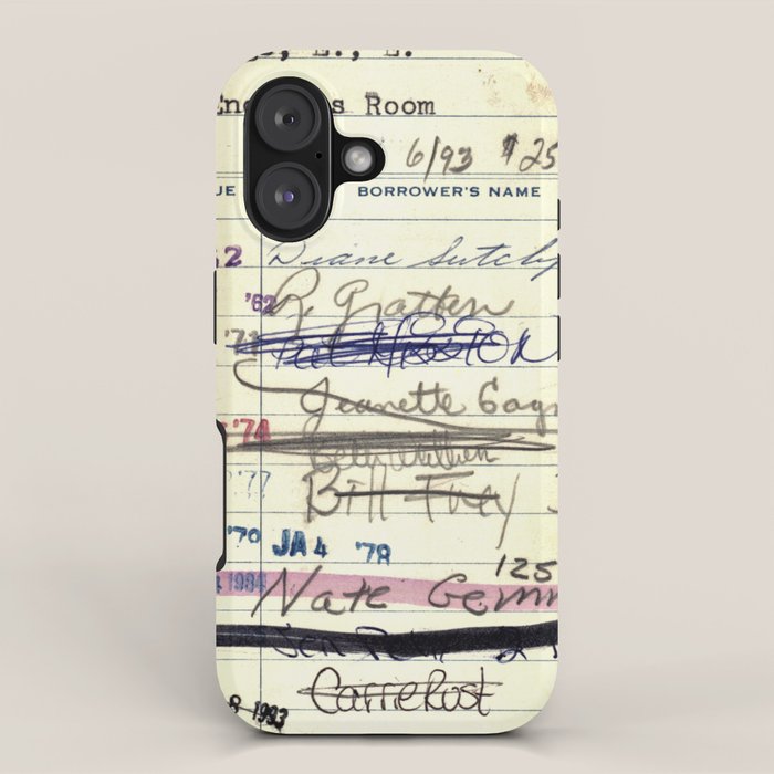 Library Card 828 The Enormous Room iPhone Case Gallery Image 1