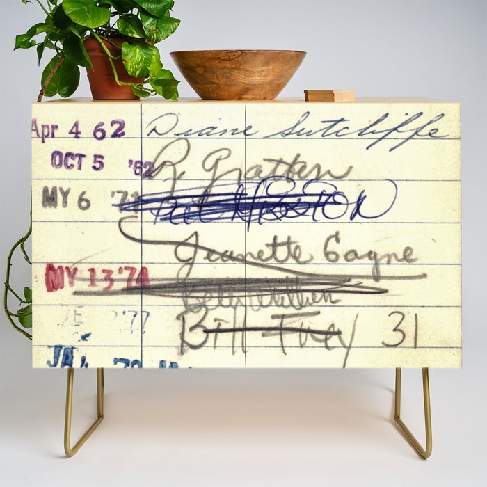 Library Card 828 The Enormous Room Credenza Gallery Image 1