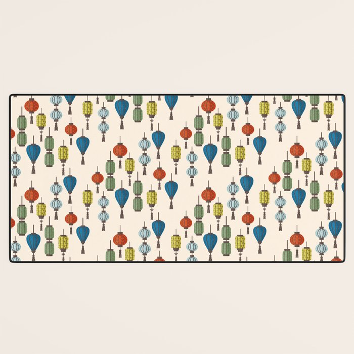 Colorful Lantern Pattern Desk Mat Gallery Image 3