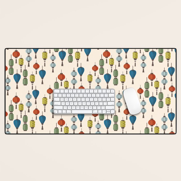 Colorful Lantern Pattern Desk Mat Gallery Image 1