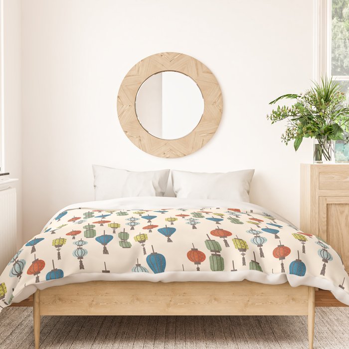 Colorful Lantern Pattern Duvet Cover Gallery Image 3