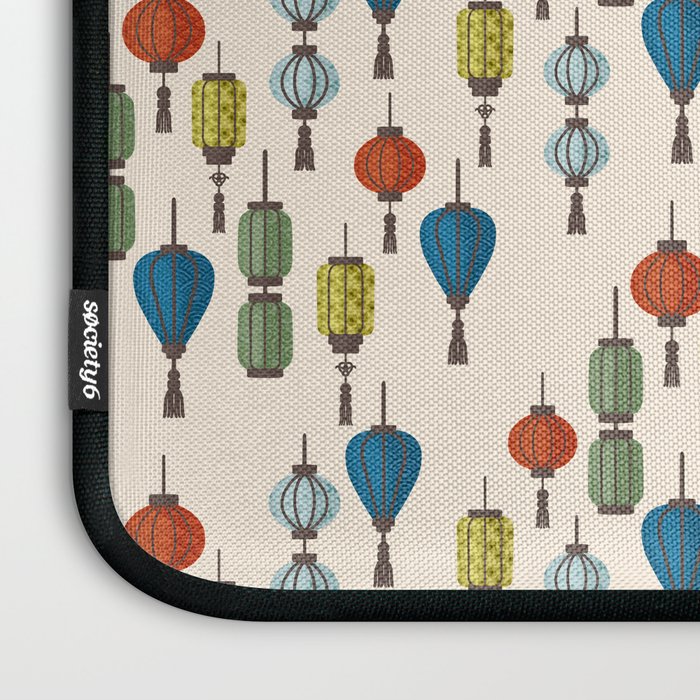 Colorful Lantern Pattern Laptop Sleeve Gallery Image 3