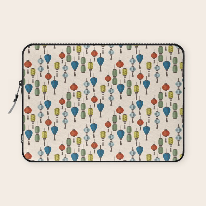 Colorful Lantern Pattern Laptop Sleeve Gallery Image 1
