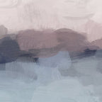 Blushing Seas - Pink Mauve Purple Navy Light Blue Abstract Painting Modern Ocean Waves Horizon Coffee Mug Gallery Image 2