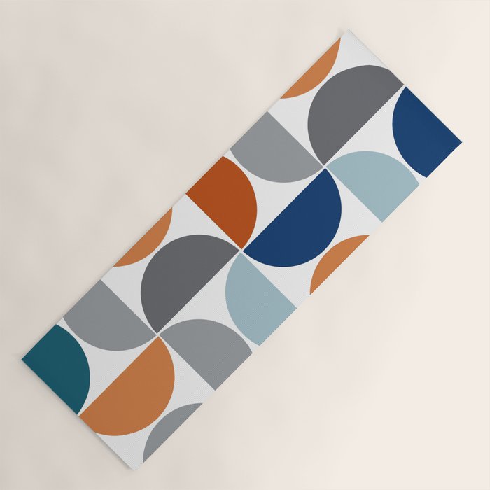 Mid century modern geometric Colorful 1 Yoga Mat Gallery Image 1