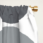 Mid century modern geometric Colorful 1 Window Curtain Gallery Image 2