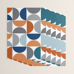Mid century modern geometric Colorful 1 Wrapping Paper Gallery Image 3