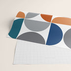 Mid century modern geometric Colorful 1 Wrapping Paper Gallery Image 2