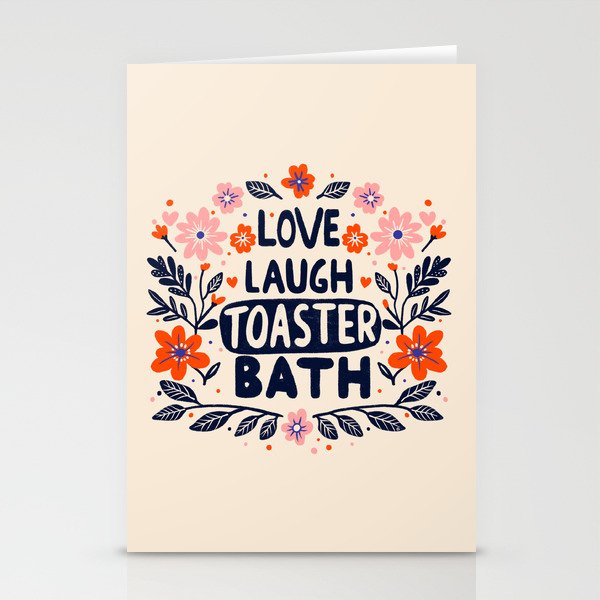 Love Laugh Toaster Bath Stationery Card Gallery Image 1
